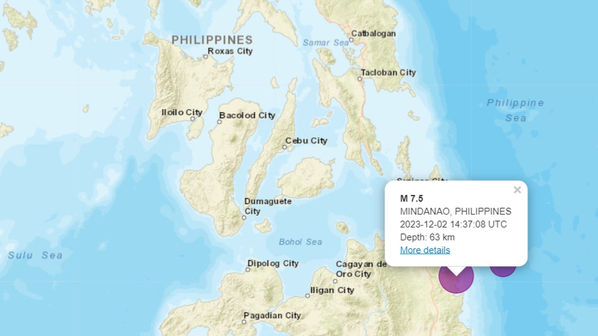 Earthquake in Philippines: Earthquake of 7.4 magnitude in Mindanao, Philippines, tsunami warning