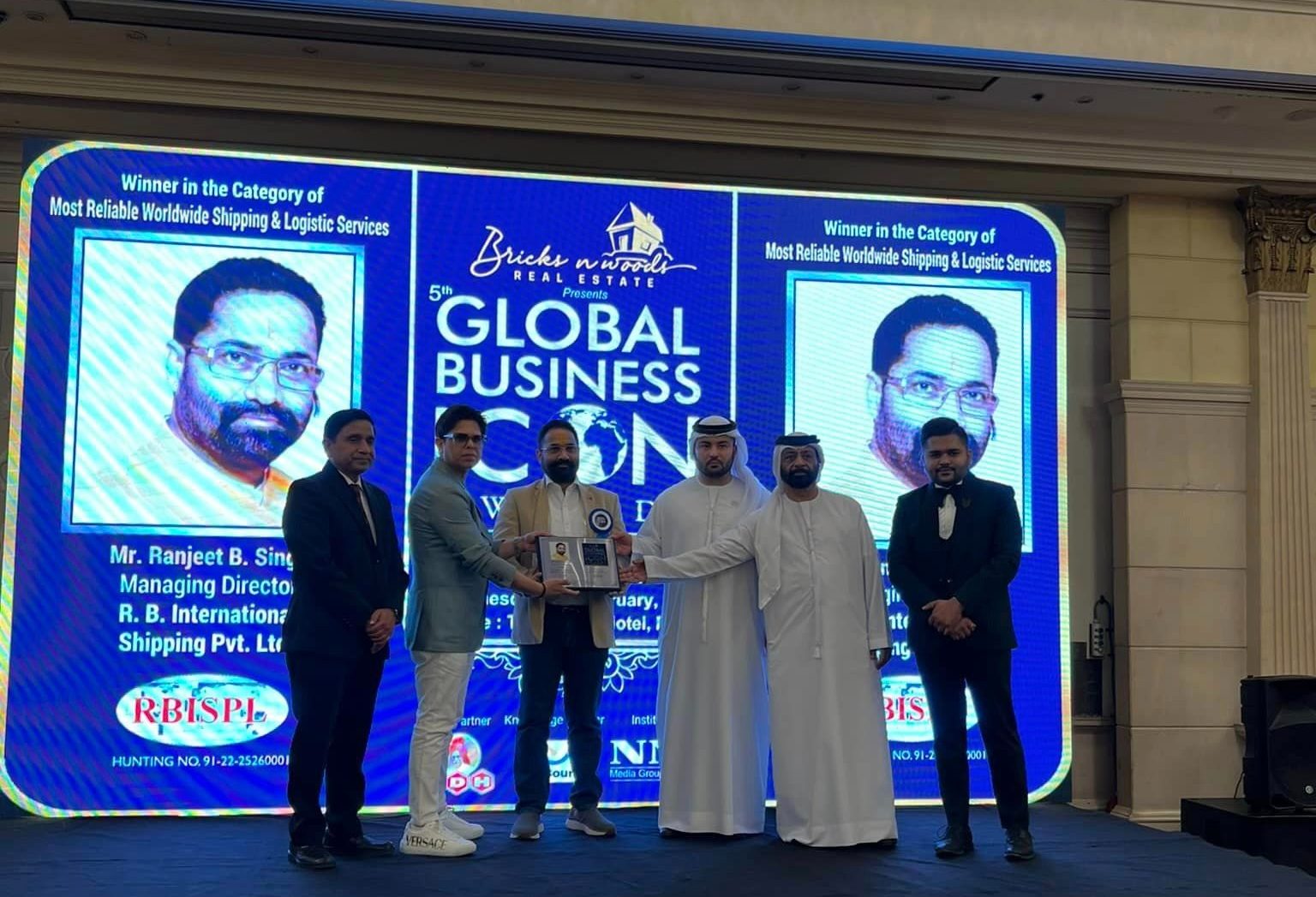 Ranjit Singh Vishen honored with 'Global Business Icon Award', received honor in Dubai