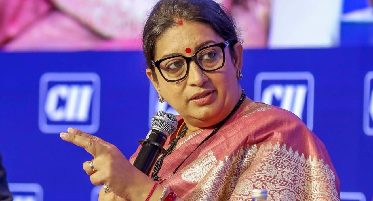Smriti Irani claims - Congress is afraid of declaring its candidate from Amethi