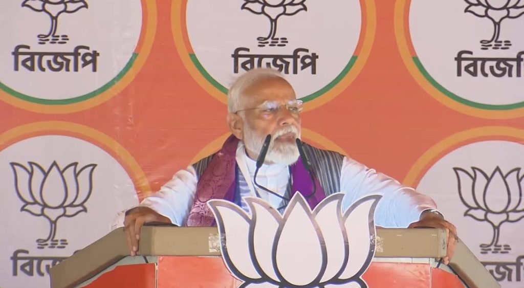 PM Modi speaks in public meeting - I think I was born in Bengal in my previous life.