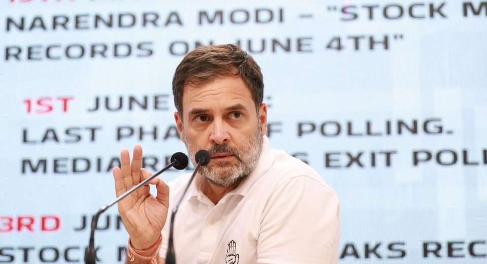 Rahul Gandhi attacks PM Modi and Shah over stock market crash, demands JPC probe