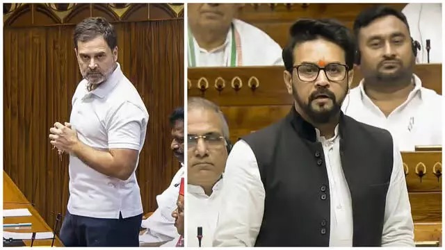 Anurag Thakur targeted Rahul Gandhi, said- some people are accidental Hindus and their knowledge of Mahabharata is also...