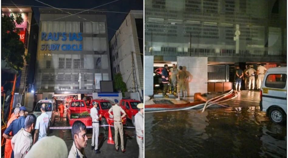 Children drowned in coaching centre, not in river, three students died due to water filling in the basement of IAS coaching centre