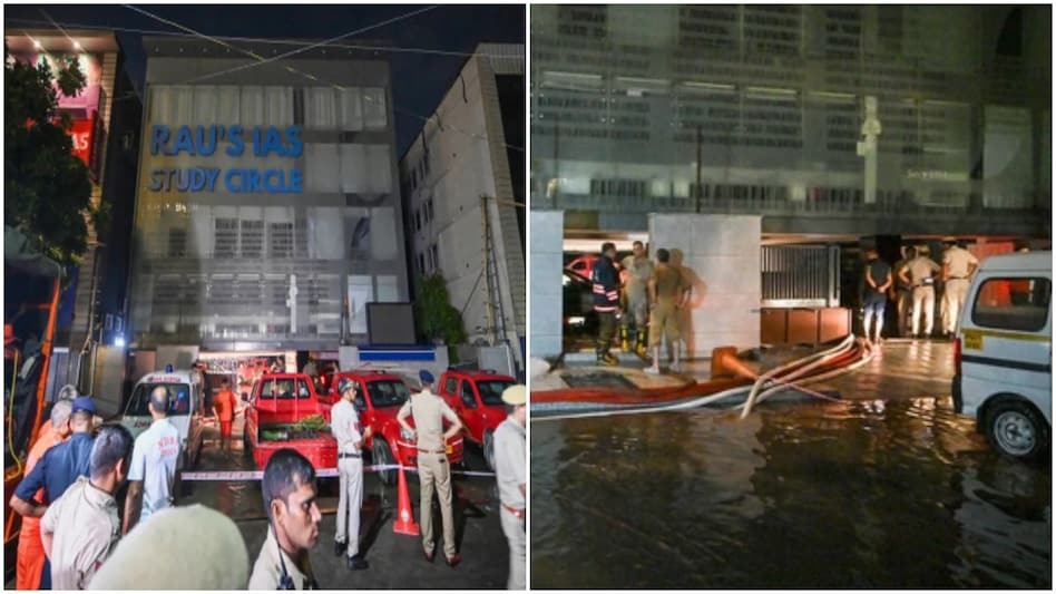 Children drowned in coaching centre, not in river, three students died due to water filling in the basement of IAS coaching centre