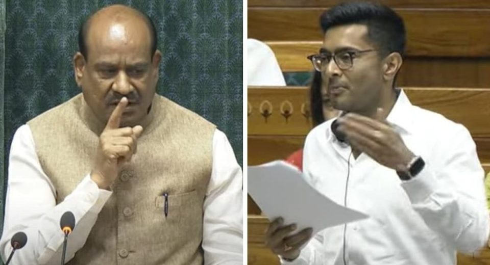 TMC MP Abhishek Banerjee had a heated argument with Speaker Om Birla