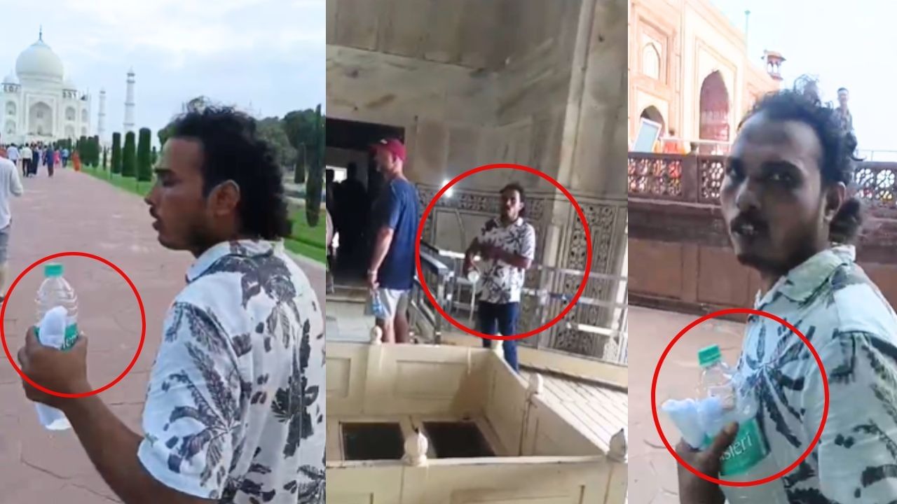 Two youths associated with Hindu Mahasabha offered Ganga water on the graves situated in Taj Mahal, trying to spoil the harmony