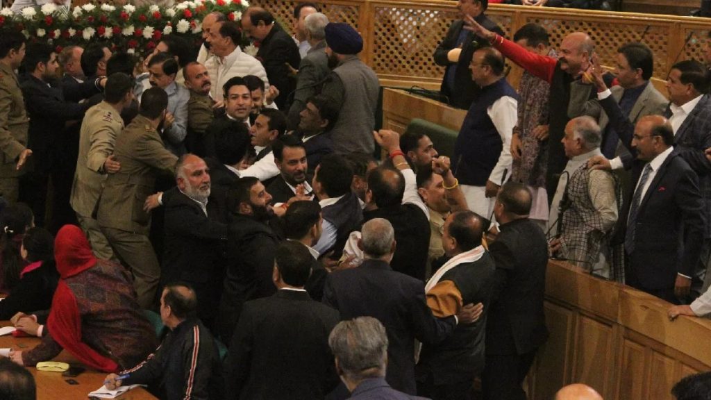 Ruckus in Jammu and Kashmir Assembly over Article 370