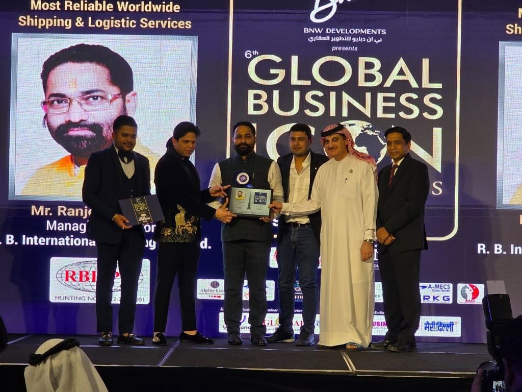 Ranjit Singh Vishen of Deoria was honored with the 'Global Business Icon Award' at Gulfood 2025 held in Dubai