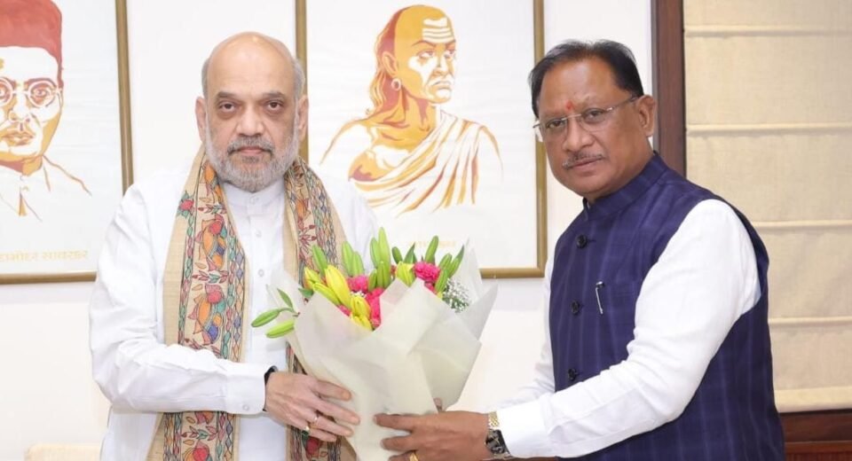 Anti-Maoist operation at a crucial juncture in Chhattisgarh, CM Vishnudev Sai gave a progress report to Amit Shah in Delhi