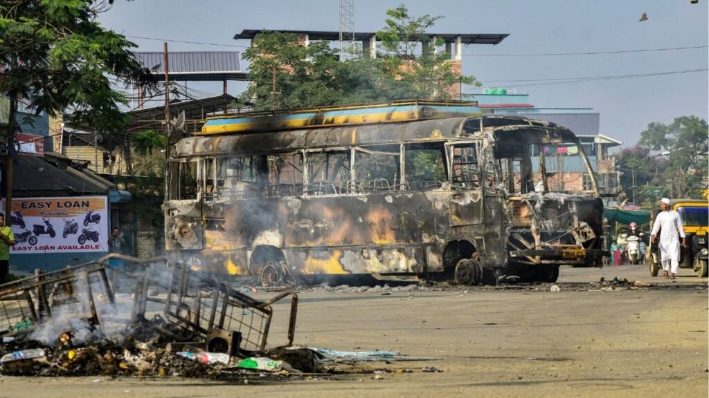 Tension flares up again in Manipur: Violent protests, internet shutdown after arrest of Arambai Tangol member