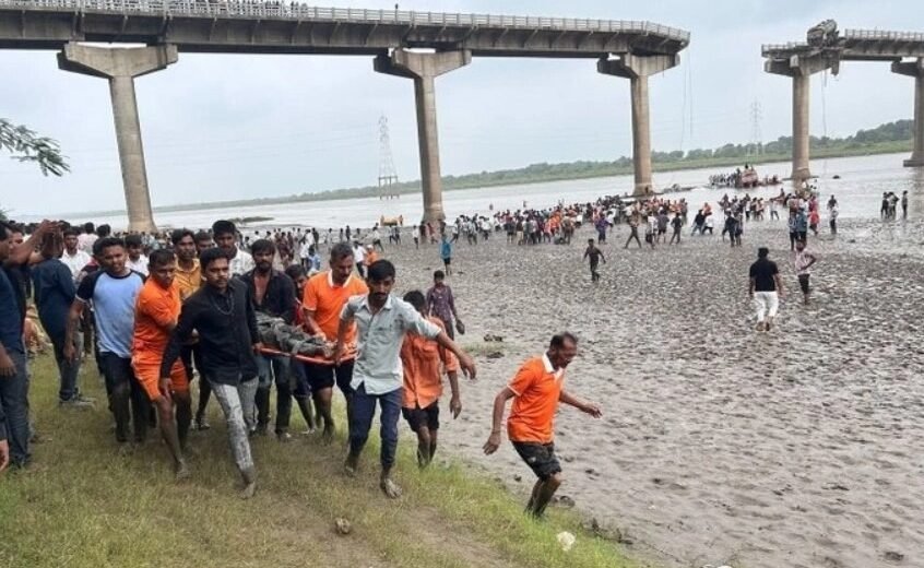 Gujarat bridge accident: 45-year-old bridge over Mahi river in Vadodara collapses, 9 dead