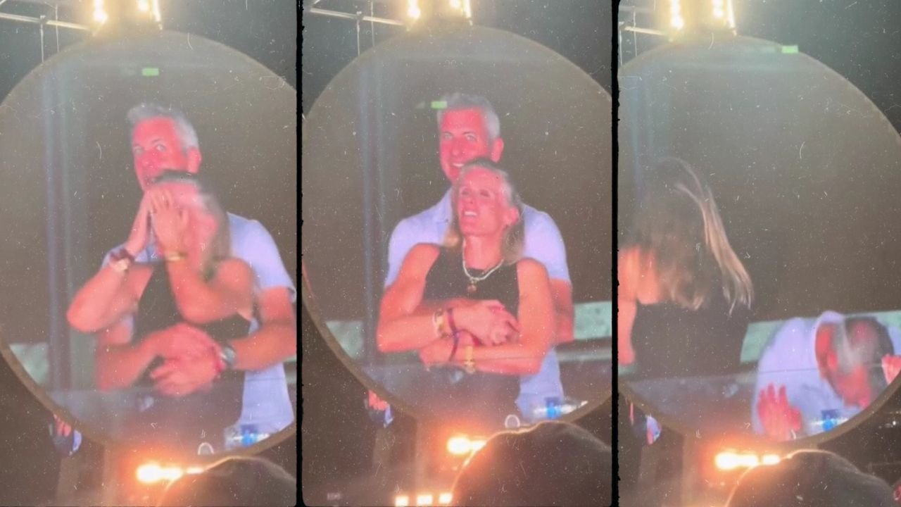Coldplay Concert Viral Video