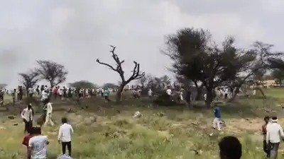IAF Jaguar Fighter Jet Crashes Near Churu, Rajasthan