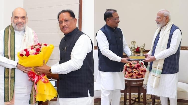 Chhattisgarh CM Vishnudev Sai met PM Modi and Amit Shah
