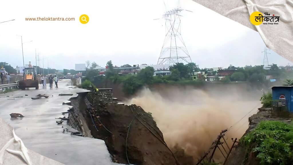 Cloud burst in Sasthdhara of Dehradun, many shops washed away, two people missing, school closed