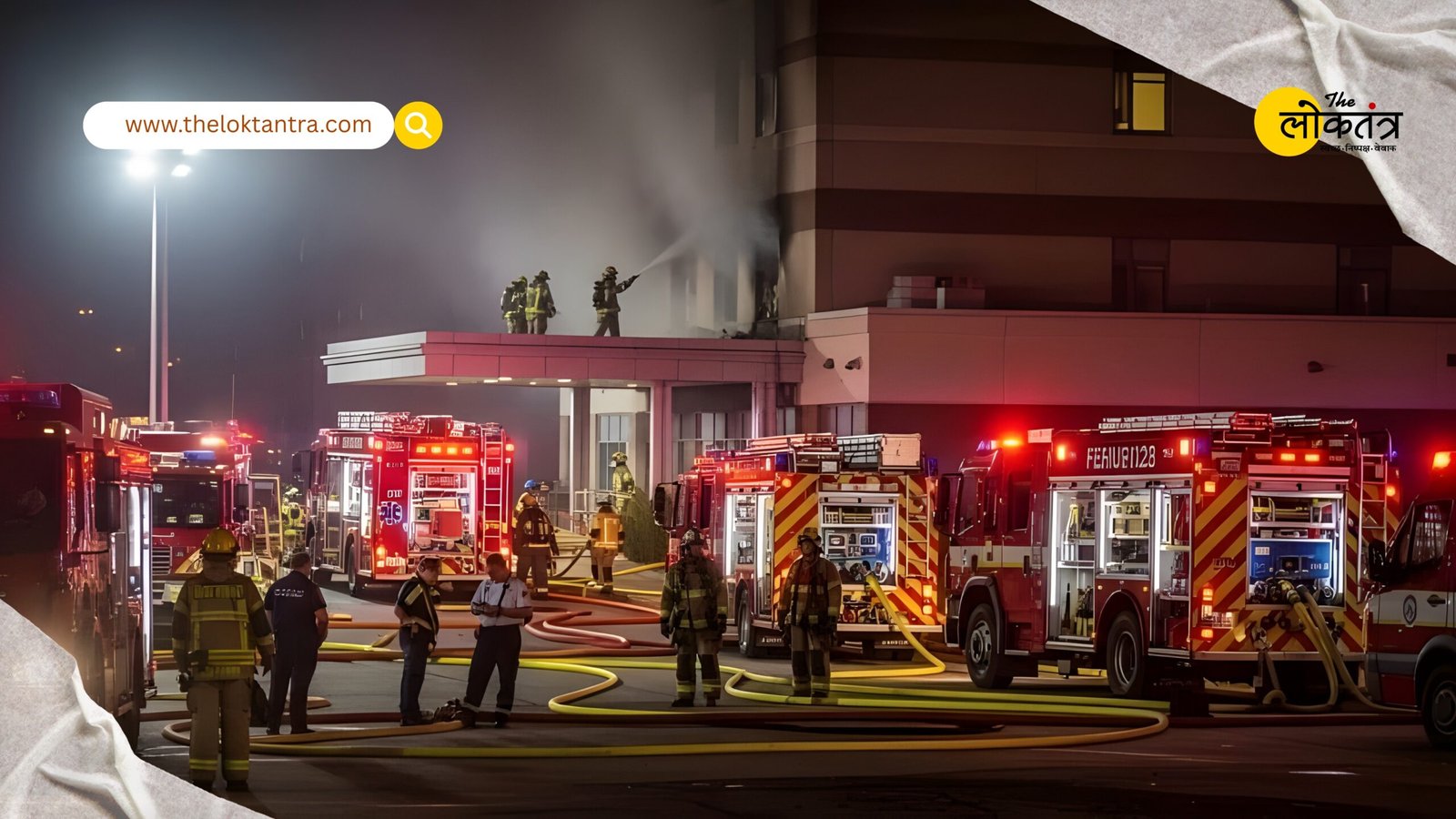 Massive fire at SMS Hospital in Jaipur; 8 patients die in ICU; CM Bhajan Lal orders investigation