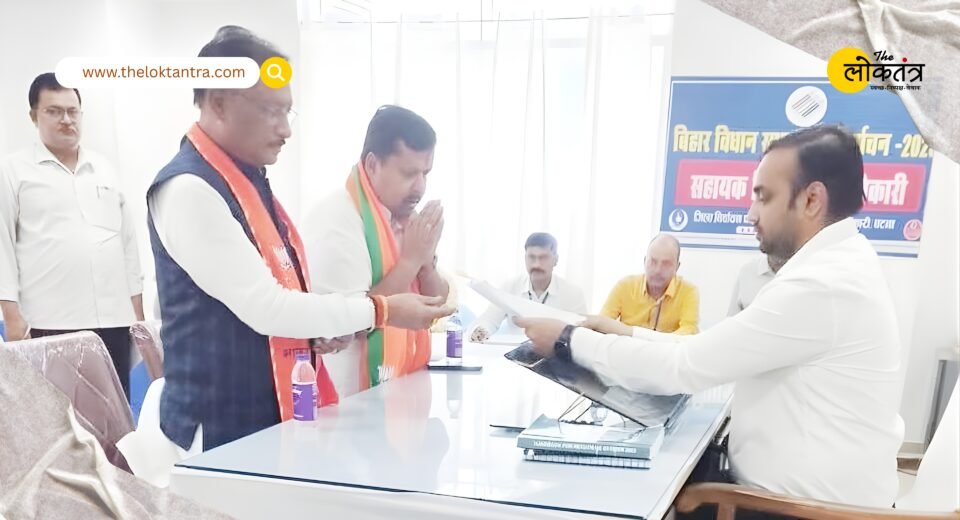 Nitin Naveen files nomination from Bankipur, Chhattisgarh Chief Minister Vishnudev Sai also present