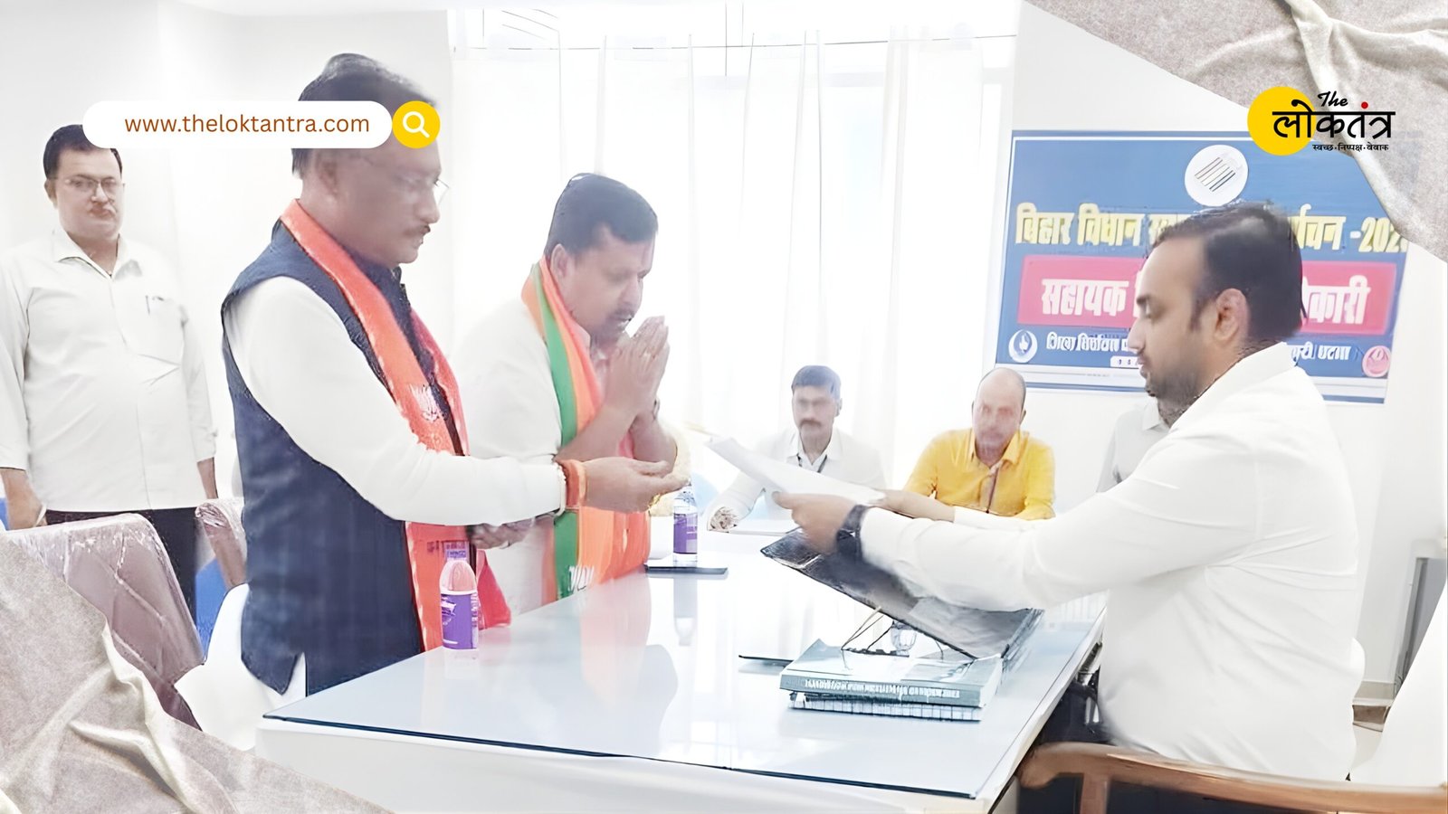 Nitin Naveen files nomination from Bankipur, Chhattisgarh Chief Minister Vishnudev Sai also present