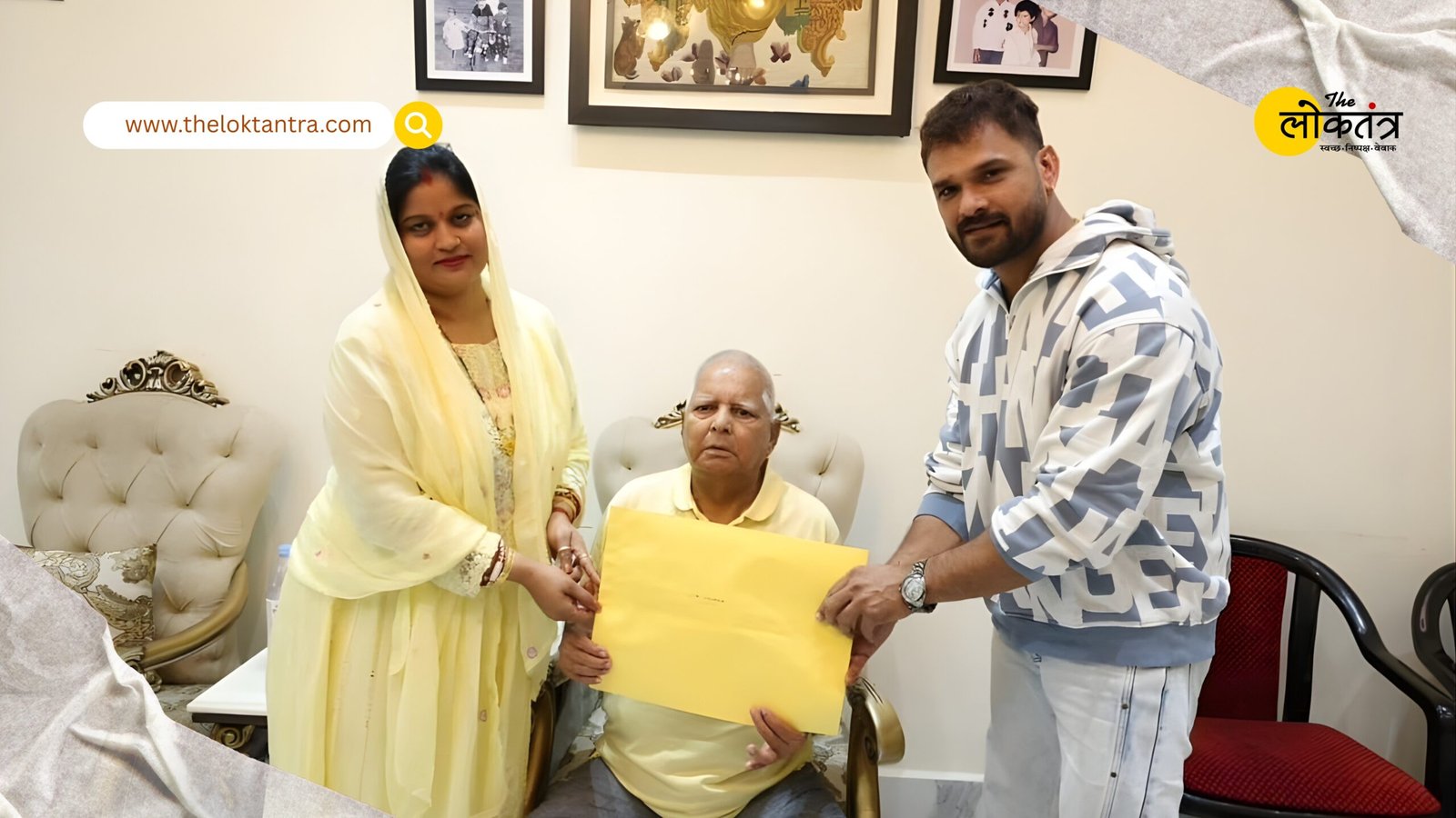 Khesari Lal makes his political debut in place of his wife, Bhojpuri superstar contests from Chhapra on RJD ticket