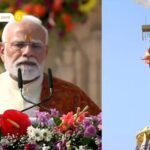 राम मंदिर शिखर पर फहराया अहमदाबाद के कारीगरों द्वारा निर्मित ‘धर्म ध्वज’, कोविदार वृक्ष और सूर्यवंश का विशेष महत्व