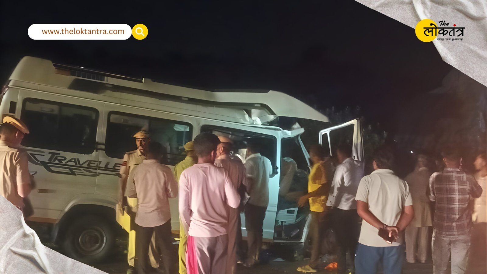 Tragic road accident in Jodhpur: Bus full of devotees collides with a parked trailer, 15 killed