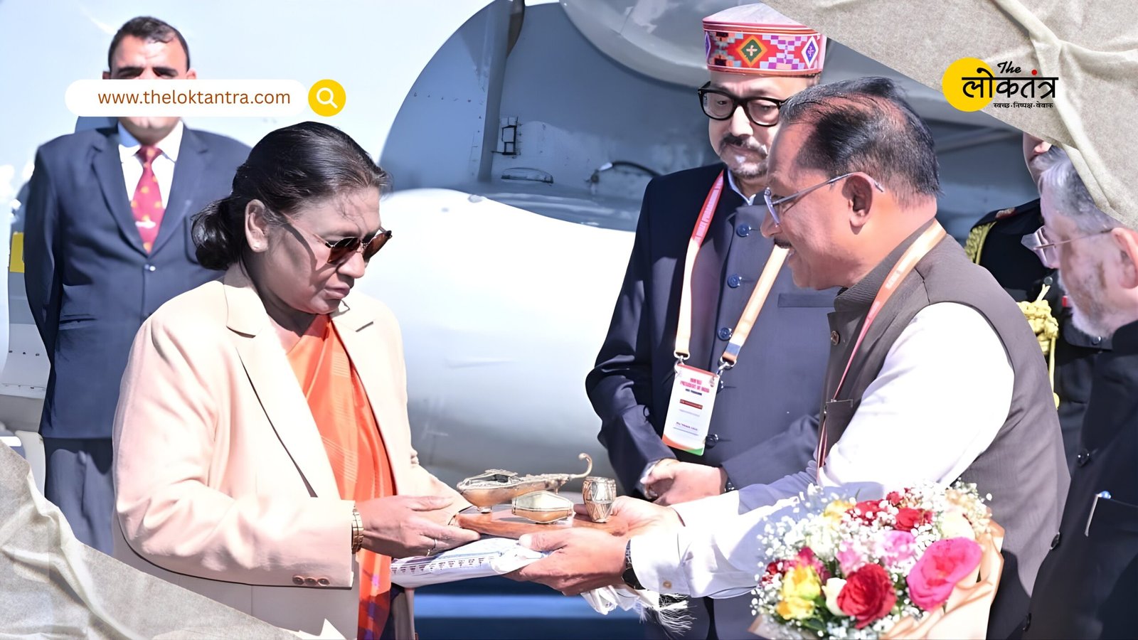 President Droupadi Murmu arrived in Jashpur, and Chief Minister Vishnu Deo Sai said, "President Murmu is the pride of the tribal community."