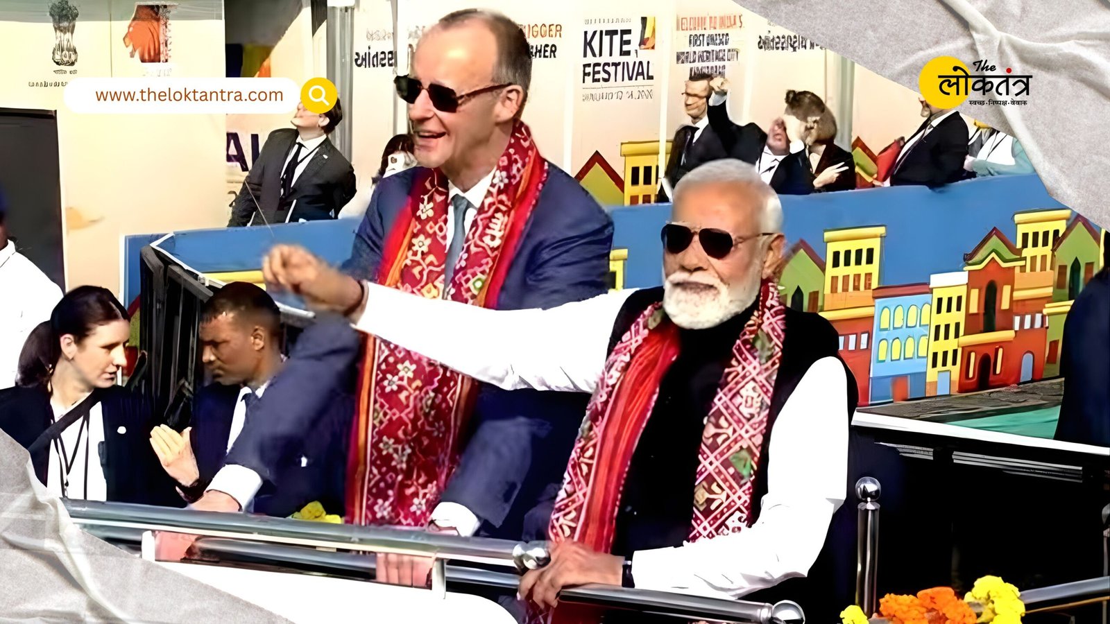 Chancellor Merkel flew a kite at the International Kite Festival, giving new momentum to the India-Germany strategic partnership.