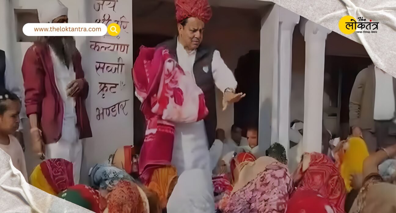 Controversy over blanket distribution in Tonk: Former MP Sukhbir Singh took back blankets from Muslim women after asking their names