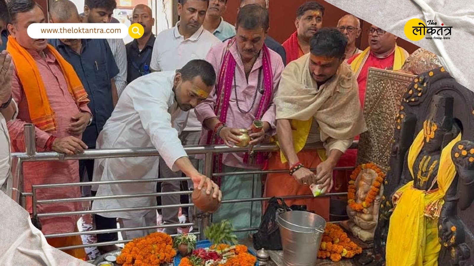 Nishant Kumar Visits Hariharnath Temple: Seeks Blessings, Appeals to the Public to Maintain Trust