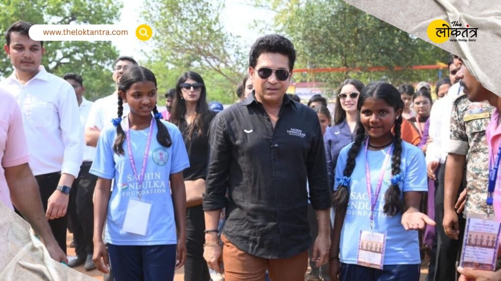 Sachin Tendulkar Arrives in Bastar, Lays Foundation for a Sports Revolution in Chhinnar; CM Vishnudeo Sai Hails It as a Symbol of a ‘Changing Bastar’