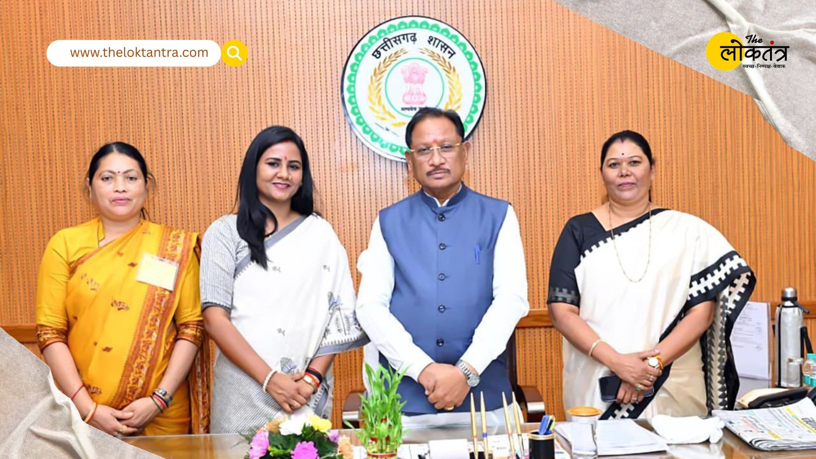 Women's Delegation Meets Chhattisgarh Chief Minister Vishnu Deo Sai; Expresses Gratitude for 'Nari Shakti Vandan Adhiniyam'