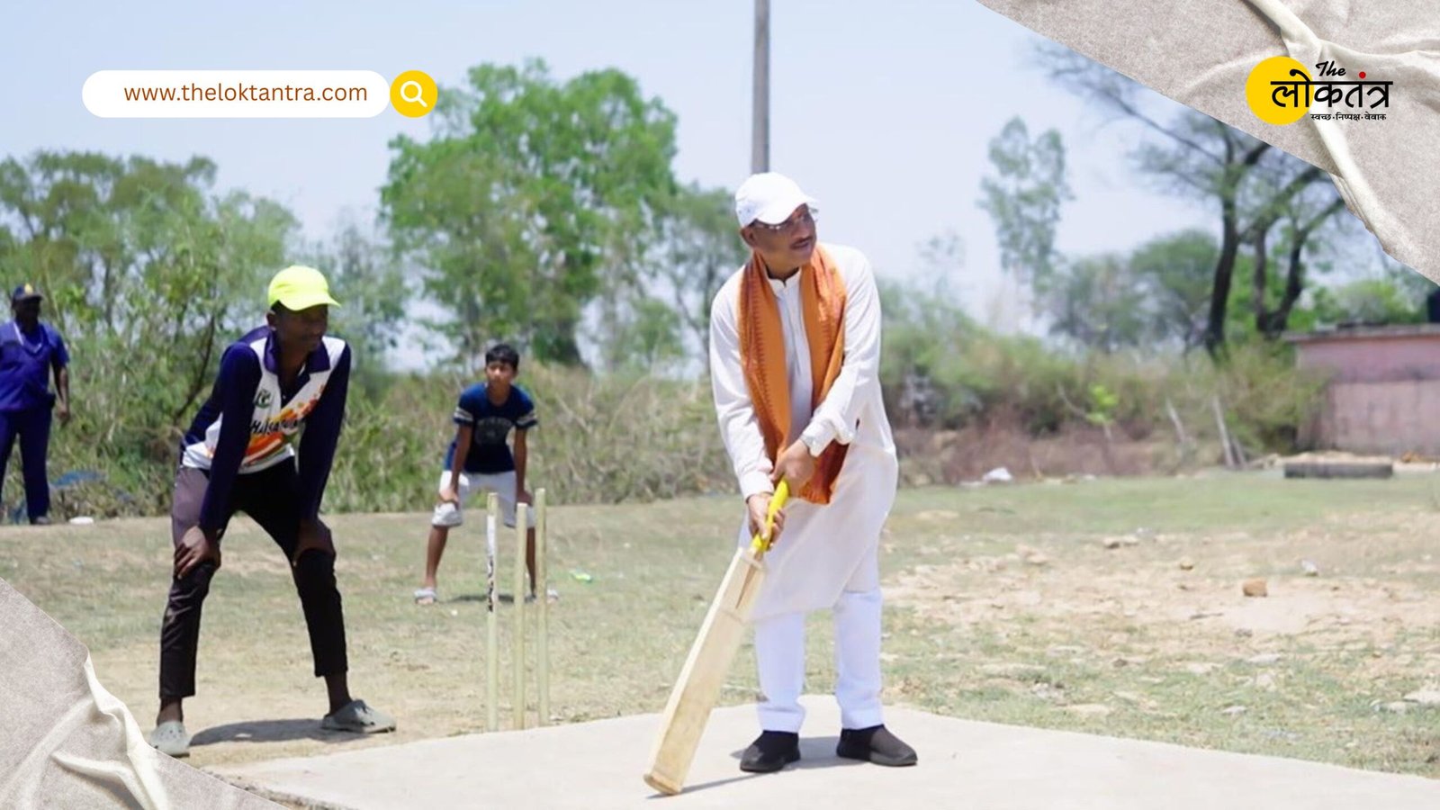 CM Vishnu Deo Sai's Surprise Visit During 'Sushasan Tihar' 2026: Wins Hearts by Playing Cricket in the Village