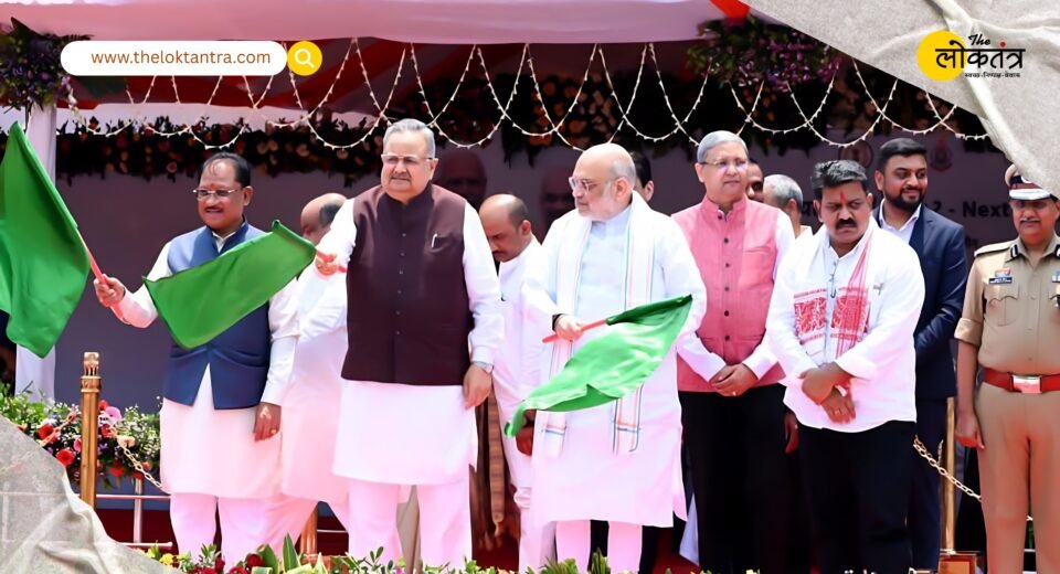 Launch of State-of-the-Art 'Dial-112' Service and Mobile Forensic Vans in Chhattisgarh; Amit Shah Flags Off the Initiative.