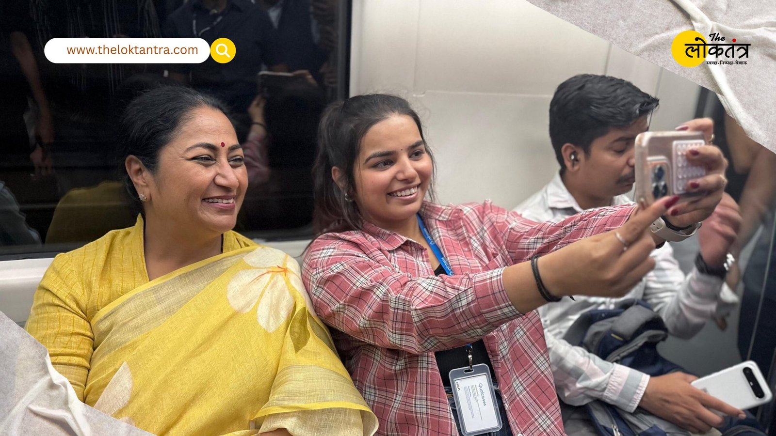 ‘Metro Monday’ Campaign Launched in Delhi; Chief Minister Rekha Gupta Commutes by Metro and Bus