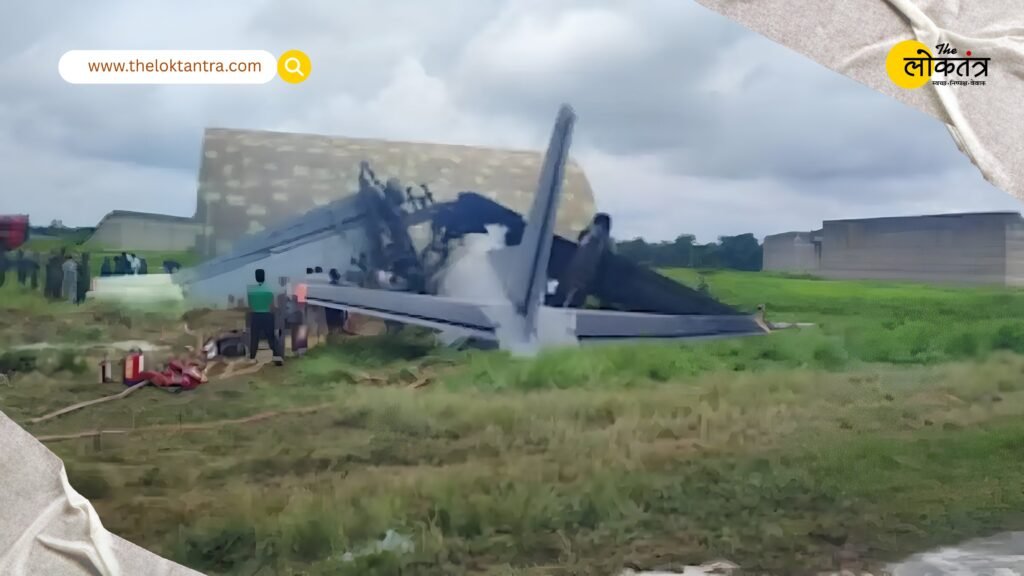 Major accident in Assam: Indian Air Force AN-32 aircraft crashes while landing at Jorhat airbase.
