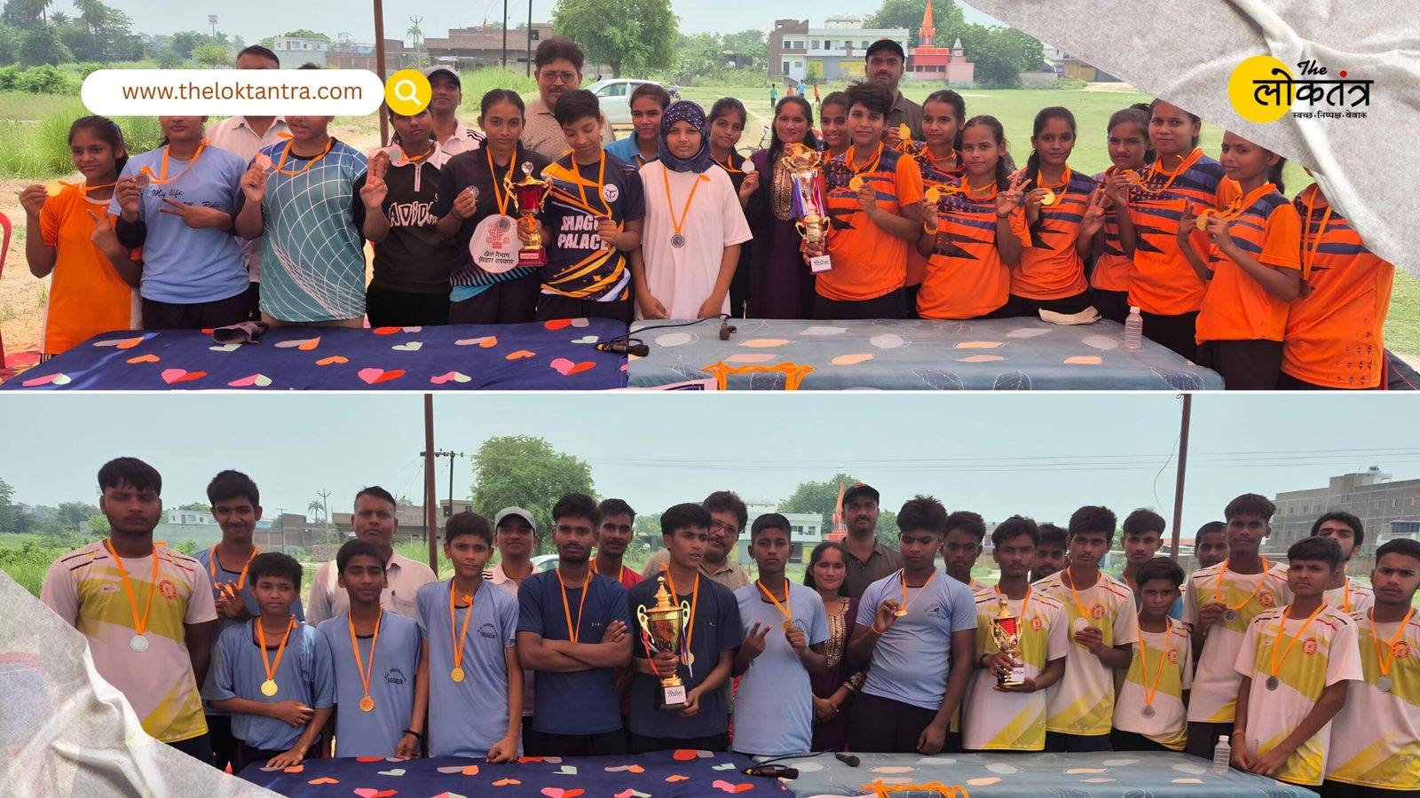Deoria players shine in Siwan; win hockey championships in both boys' and girls' categories.