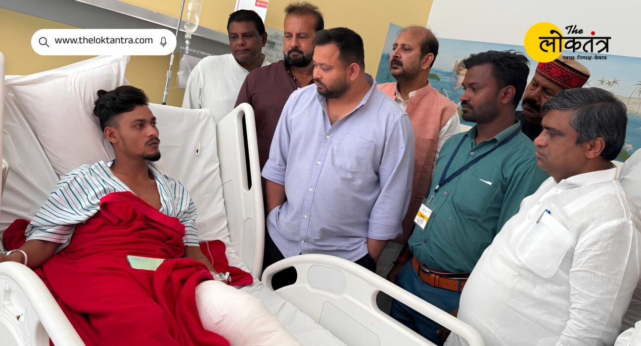 Bihar: Tejashwi Yadav met injured students, made serious allegations against Samrat Chaudhary, warned of agitation