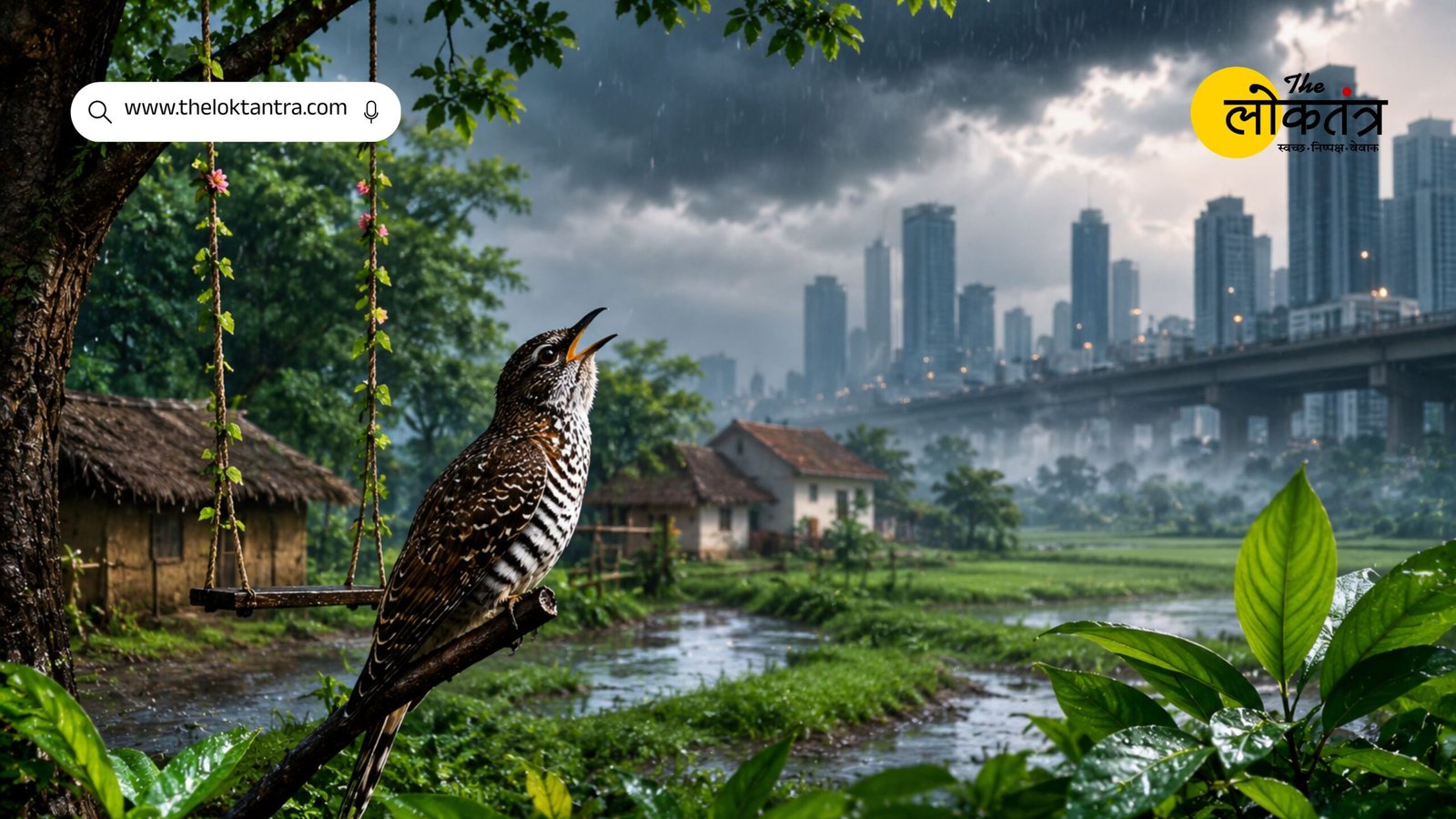 The *Papihara* of the monsoon season has turned away from the metropolitan atmosphere.