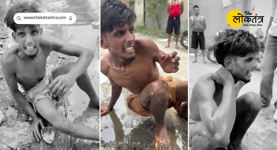 Attempt to steal a bike foiled in Ludhiana; locals catch and thrash the youth; video goes viral.