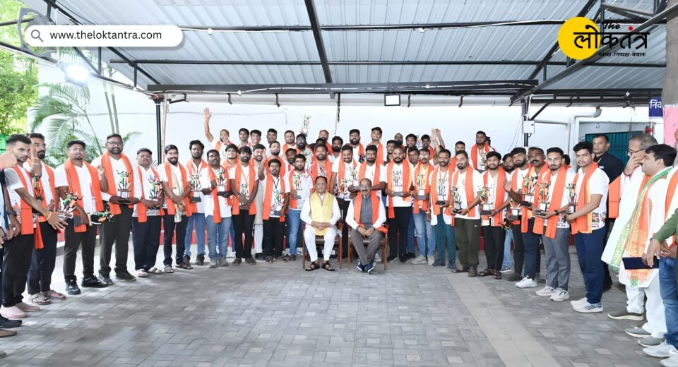 54 BJP Yuva Morcha workers from Chhattisgarh completed a 2,300 km bike rally; CM Vishnu Deo Sai felicitated them.